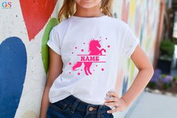 Custom Unicorn Shirt,personalized Kids Clothing,kids Name Shirt,unicorn Shirt,shirt For Kids Girl,gift For Kids Girl,bir