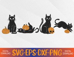 Black cat and pumpkin PNG Cute Halloween pumpkin PNG not too spooky halloween cat Png, Digital Download