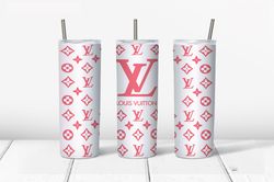 LV Design Pink design for 20oz skinny tumbler Png, Louis Vuitton Tumbler Tumbler Wrap, LV tumbler, Digital download