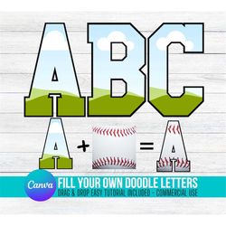 Fill your own VARSITY Letters on CANVA with Commercial Use Allowed. Drag and Drop Alphaset Alphabet Letters PNG Editable