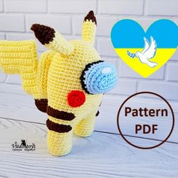 Pokemon Pikachu Amigurumi toy crochet pattern
