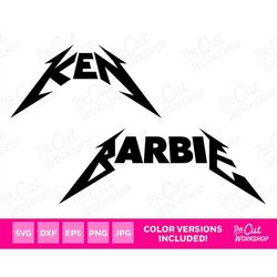 Metal Rock Kenn Barbi Logo Kendom | SVG PNG Clipart Digital Download Sublimation Cricut Cut File Dxf Eps Jpg