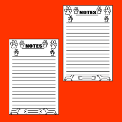 Acetiamin Funny Dog Memo Notepads Personalized Office Supplies for Coworkers, 50 Pages to Do List Note Pad for Students,