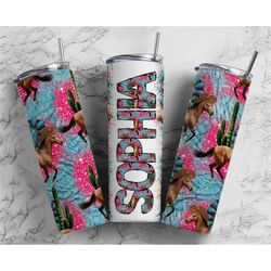 horse tumbler  doodle letter set, add your own name, cowgirl barrel tumbler design seamless country sublimation designs,