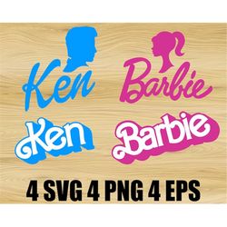 Babe and Ken Svg Png Eps