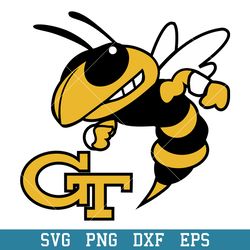 Georgia Tech Yellow Jackets Logo Svg, Georgia Tech Yellow Jackets Svg, NCAA Svg, Png Dxf Eps Digital File