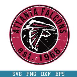 Atlanta Falcons Football Circle Logo Svg, Atlanta Falcons Svg, NFL Svg, Png Dxf Eps Digital File