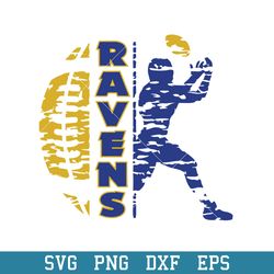 Baltimore Ravens Player Baseball Svg, Baltimore Ravens Svg, NFL Svg, Png Dxf Eps Digital File