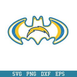 Batman Los Angeles Chargers Svg, Los Angeles Chargers Svg, NFL Svg, Png Dxf Eps Digital File
