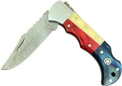 Damascus Steel Folding Knife | Folding Knife | Pocket Knife