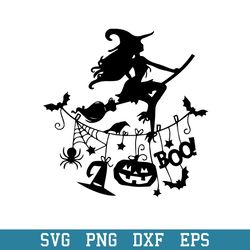 Halloween Boo Witch Svg, Halloween Svg, Png Dxf Eps Digital File