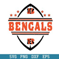 Cincinnati Bengals Monagram Logo Svg, Cincinnati Bengals Svg, NFL Svg, Png Dxf Eps Digital File