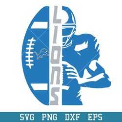 Detroit Lions Player Football Svg, Detroit Lions Svg, NFL Svg, Png Dxf Eps Digital File