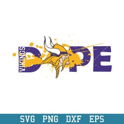 Dope Minnesota Vikings Svg, Minnesota Vikings Svg, NFL Svg, Png Dxf Eps Digital File