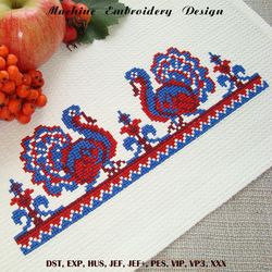 Thanksgiving Turkey cross stitch embroidery designs
