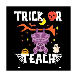 Back To School Svg Halloween Trick Or Teach Vector, Crew Svg Diy Craft Svg File For Cricut