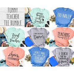 Funny Teacher SVG bundle design - Teacher Bundle SVG file for Cricut - Teacher shirt SVG bundle - Popular teacher Digita