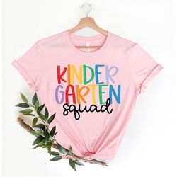 Team Kindergarten Crew, Teacher Shirt, Kinder Squad, Kindergarten Tribe, School Teacher, Teaching Shirt, Teacher Team, U