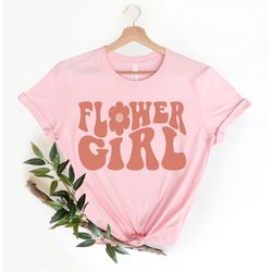 Flower Girl Shirt, Cute Flower Girl Idea, Wedding Shirt, Matching Bridesmaid Shirt, Custom Bridal Shirt, Flower Girl Wed