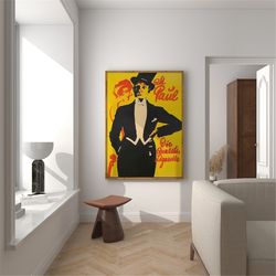 Man Portrait, Vintage Wall Art, Man Wearing Tuxedo, Top Hat, Colorful Wall Art, Antique Wall Decor, DIGITAL DOWNLOAD, PR