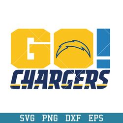 Go Los Angeles Chargers Svg, Los Angeles Chargers Svg, NFL Svg, Png Dxf Eps Digital File