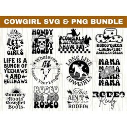Retro Cowgirl SVG, Cowgirl svg Bundle, Western Designs svg, Rodeo svg, Country Girl svg, Western Quotes svg, Let's Go Gi