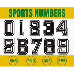 jersey numbers svg, Sport numbers svg, football numbers svg, baseball letters svg, football svg, numbers svg