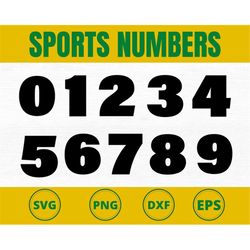 Sport numbers svg, jersey numbers svg, football svg, football numbers svg, baseball letters svg,numbers svg