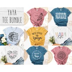 Yaya SVG bundle design - Yaya Bundle SVG file for Cricut - Yaya shirt SVG bundle - Mothers Day Digital Download
