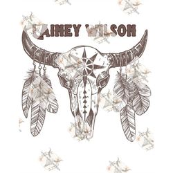 Lainey Wilson sublimation png, cow skull, rustic country western png, 2 png files