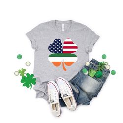Ireland USA Shirt, Ireland USA Flags Shirt, Clover Shirt, St Patrick's Day Shirt, St Patrick's Day, Irish Shirt, Quote P