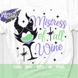 Mistress of all Wine SVG, Bad Girls Drinking Club SVG, Wicked Wasted Svg, Chillin Villain Svg, Drink Party Svg, Dxf, Png