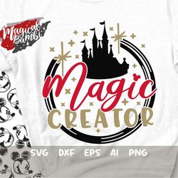 Magic Creator SVG, Castle Frame Svg, Magic Mouse Svg, Magic Coordinator Svg, Mouse Ears Svg, Dxf, Eps, Png