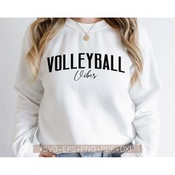 Volleyball Vibes Svg, Volleyball Shirt Svg, Volleyball Mom Svg Files for Cricut - Cut, Gameday Vibes Svg,Game Day Svg,Pn