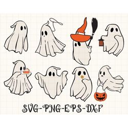 GHOST Svg, Halloween Bundle Svg, Cute Ghost Bundle svg, Boo svg, Pumpkin, Halloween svg, Halloween Shirt, Scary, Stay Sp