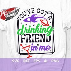 Drinking Friend in me SVG, Toy Wine Glass Svg, Drinking Shirt Svg,, Friends Trip Svg, Drink Party Svg, Mouse Ears Svg, D