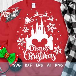 Castle Reindeer SVG, Christmas Castle Svg, Christmas Svg, Christmas Trip, Christmas Vacation, Christmas Mouse Svg, Mouse