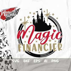 Magic Financier SVG, Castle Frame Svg, Magic Mouse Svg, Magic Coordinator Svg, Mouse Ears Svg, Dxf, Eps, Png