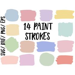 Paint brush stroke SVG bundle design - Paint stroke Bundle SVG file for Cricut - Keyring SVG bundle - Popular Digital Do