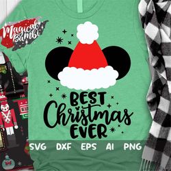 Best Christmas Ever SVG, Santa Mouse Svg, Christmas Svg, Christmas Trip, Christmas Vacation, Christmas Mouse Svg, Mouse