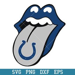 Indianapolis Colts Rolling Stones Svg, Indianapolis Colts Svg, NFL Svg, Png Dxf Eps Digital File