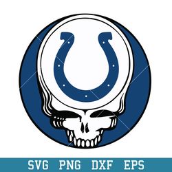 Indianapolis Colts Skull Logo Svg, Indianapolis Colts Svg, NFL Svg, Png Dxf Eps Digital File
