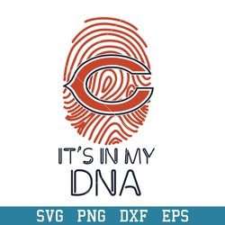 It's In My DNA Chicago bears Svg, Chicago Bears Svg, NFL Svg, Png Dxf Eps Digital File