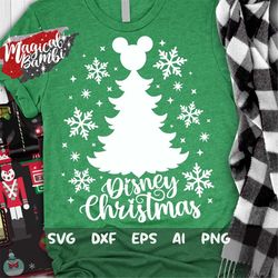 Mouse Christmas Tree Svg, Christmas Trip Svg, Mouse Tree Svg, Christmas Castle Svg, Magic Castle Svg, Mouse Ears Svg, Dx