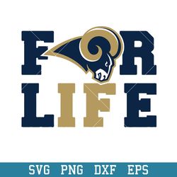 Los Angeles Rams For Life Svg, Los Angeles Rams Svg, NFL Svg, Png Dxf Eps Digital File