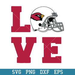 Love Arizona Cardinals Team Svg, Arizona Cardinals Svg, NFL Svg, Png Dxf Eps Digital File