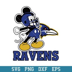 Mickey Baltimore Ravens Svg, Baltimore Ravens Svg, NFL Svg, Png Dxf Eps Digital File
