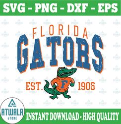 Vintage 90's Florida Gators Svg, Florida Svg, Vintage Style University Of Florida Png Svg dxf NCAA Svg, NCAA Sport Svg,
