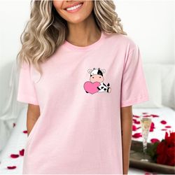 Cow Tshirt, Christmas Gift, Cow Sweatshirt, Christmas Hoodie, Cow Mom, Cow Lover Sweatshirt, Valentine Shirt