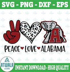 Peace Love Alabama Png, Sport Png, Football Png, Ncaa Png, Ncaa Teams Png, Alabama Football Png, Crimson Tide Png